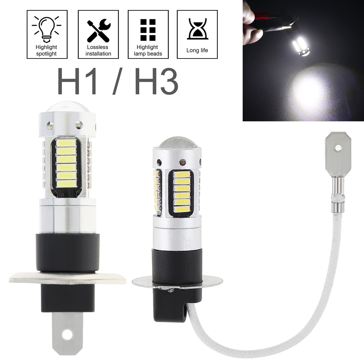   LED  ڵ Ȱ, H1 H3 Canbus 4014 30S..